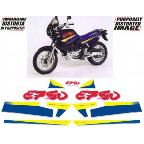 Kit adhésifs Cagiva ELEFANT 750 E - 1994 DEC00002111 DECALMOTO