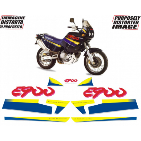 Kit adhésifs Cagiva ELEFANT 900 E - 1993 DEC00002045 DECALMOTO