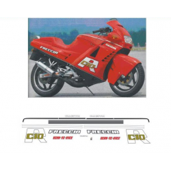Kit adhésifs Cagiva 125 Freccia C10 R - Rossa - 1988 ADH_CAG.FRECCIA125-C10R-ROSSA/88 CLUBPARTS