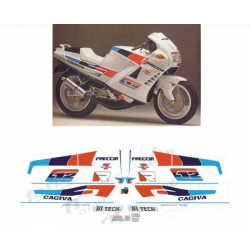 Kit adhésifs Cagiva 125 Freccia C12 R - Bianca - 1989 ADH_CAG.FRECCIA125-C12R-BIANC/89 CLUBPARTS