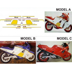 Kit adhésifs Cagiva 125 Freccia C9 - 1987 ADH_CAG.FRECCIA125-C9/87 CLUBPARTS