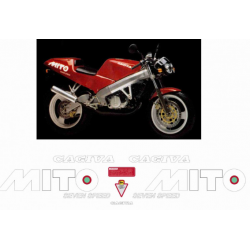 Kit adhésifs Cagiva 125 MITO - 1989 D02080 CLUBPARTS