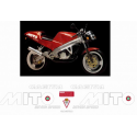 Kit adhésifs Cagiva 125 MITO - 1989 D02080 CLUBPARTS