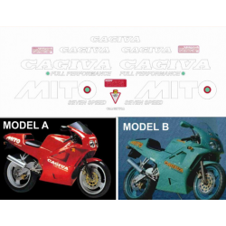 Kit adhésifs Cagiva 125 MITO - 1990 D02084 CLUBPARTS