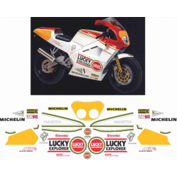 Kit adhésifs Cagiva 125 Mito - 1991 - Lucky Explorer ADH_CAG.MITO125-LUCKY/91 CLUBPARTS