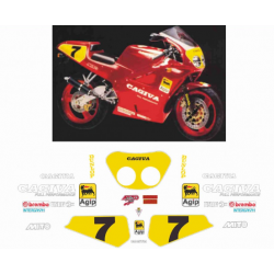 Kit adhésifs Cagiva 125 MITO - EDDIE LAWSON - 1992 D02071 CLUBPARTS