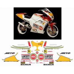 Kit adhésifs Cagiva 125 Mito - 1992 - Lucky Explorer ADH_CAG.MITO125-LUCKY/92 CLUBPARTS