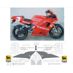Kit adhésifs Cagiva 125 MITO - JOHN KOCINSKI - 1993 D02096 CLUBPARTS