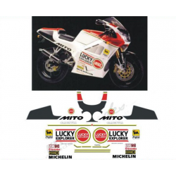 Kit adhésifs Cagiva 125 Mito - 1993 - Lucky Explorer ADH_CAG.MITO125-LUCKY/93 CLUBPARTS