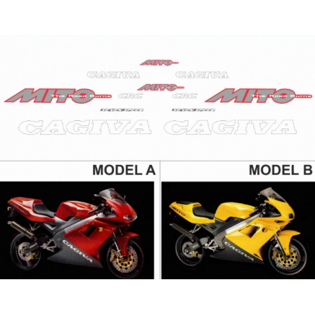 Kit adhésifs Cagiva 125 MITO EV - 1994/1995 ADH_CAG.MITO.125-EV/94 CLUBPARTS