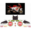 Kit adhésifs Cagiva 125 Mito EV - 1995 - Lucky Explorer Racing ADH_CAG.MITO125-EV-LUCKY-RAC/95 CLUBPARTS