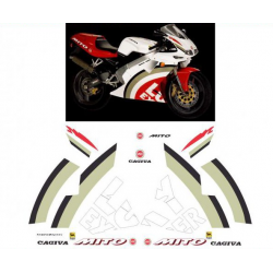 Kit adhésifs Cagiva 125 Mito EV - 1996 - Lucky Explorer ADH_CAG.MITO125EV-LUCKY/96 CLUBPARTS