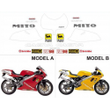 Kit adhésifs Cagiva 125 MITO EV - 1999/2003 ADH_CAG.MITO125EV/99-03 CLUBPARTS