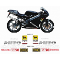 Kit adhésifs Cagiva 125 Mito EV - NERA - 1999/2003 ADH_CAG.MITO125-EV99 CLUBPARTS