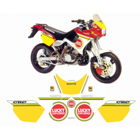 Kit adhésifs Cagiva 125 SUPERCITY - LUCKY EXPLORER D020871 CLUBPARTS