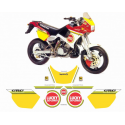 Kit adhésifs Cagiva 125 SUPERCITY - LUCKY EXPLORER D020871 CLUBPARTS