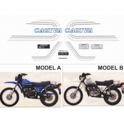 Kit adhésifs Cagiva SX 125 250 350 1980 DEC000020740 DECALMOTO