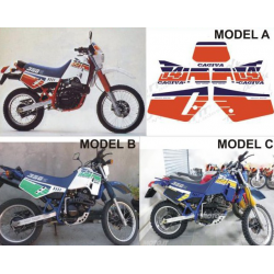 Kit adhésifs Cagiva T4 350 E DEC00002072 DECALMOTO