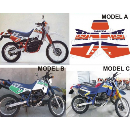 Kit adhésifs Cagiva T4 350 E DEC00002072 DECALMOTO
