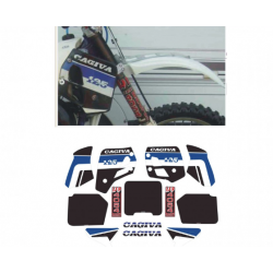 Kit adhésifs Cagiva WMX 125 U.E. - 1989  D02075 CLUBPARTS