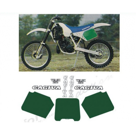 Kit adhésifs Cagiva WMX 250 - 1988 DEC00002496 DECALMOTO