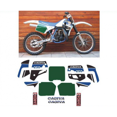Kit adhésifs Cagiva WMX 250 U.E. - 1989 ADH_CAG.WMX125-UE/89 CLUBPARTS