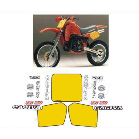 Kit adhésifs Cagiva WMX 500 1986 DESERT DEC00002097 DECALMOTO