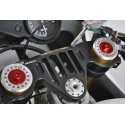 Bouchons de fourche pour Aprilia RS 125 - Finition Rouge - MELOTTI RACING MEL_TF51-ROUGE MELOTTI RACING