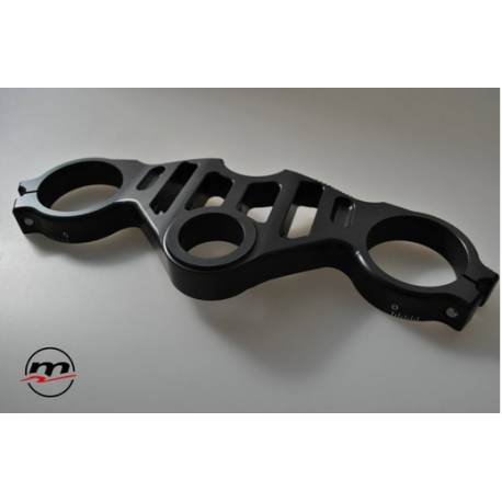 Ensemble Té de fourche supérieur + guidons Aprilia RSV 1000 avec clé - MELOTTI RACING PS 53 RR-S + guidons MELOTTI RACING