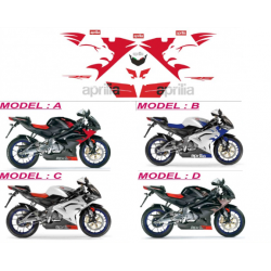 Kit adhésifs Aprilia RS 125 - 2006 ADH_APR.RS125/07 CLUBPARTS