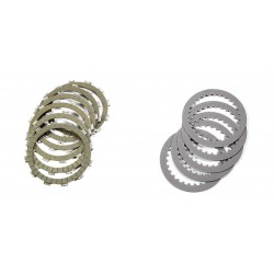 Kit disques garnis + lisses embrayage renforcé Aprilia 125 - Rotax 122 - NEWFREN NEW_F1411AC NEWFREN