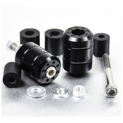 Embouts de guidon Aluminium Universels - Noir - Pro-Bolt BARENDUN10BL PRO-BOLT