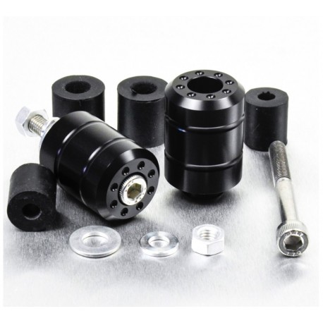 Embouts de guidon Aluminium Universels - Noir - Pro-Bolt BARENDUN10BL PRO-BOLT