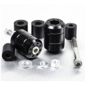 Embouts de guidon Aluminium Universels - Noir - Pro-Bolt BARENDUN10BL PRO-BOLT
