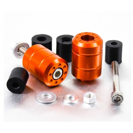 Embouts de guidon Aluminium Universels - Orange - Pro-Bolt BARENDUN10O PRO-BOLT