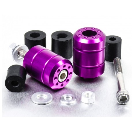 Embouts de guidon Aluminium Universels - Violet - Pro-Bolt BARENDUN10V PRO-BOLT