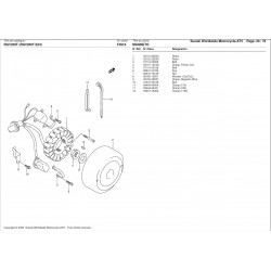Rondelle de rotor d'allumage - Pièce d'origine Suzuki - Aprilia RS 250 / Suzuki RGV 250 - SUZUKI OEM 09160-12051-000 SUZUKI OEM