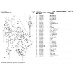 Joint de cuve pour Suzuki RGV 250 VJ22 - Pièce d'origine SUZUKI OEM SUZ_13672-12C00-000 SUZUKI OEM