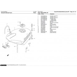 Silent-bloc avant de réservoir - Pièce d'origine Suzuki - Suzuki RGV 250 - SUZUKI OEM 44511-32C02-000 SUZUKI OEM
