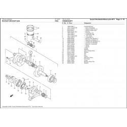 Masse centrale de vilebrequin - Pièce d'origine Suzuki - Suzuki RGV 250 - SUZUKI OEM SUZ_12240-22D02-000 SUZUKI OEM