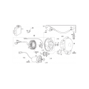 Pack écrou d'allumage M12x100 et rondelle fendue pour Aprilia 125 - Rotax 123 - APRILIA OEM APR_AP0642051/AP0945754-PACK Apri...