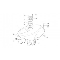 Silent-bloc de fixation de réservoir Aprilia RS 250 origine - APRILIA OEM APR_AP8220192 Aprilia OEM