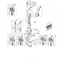 Couvercle plastique de carburateur VHSB - DELLORTO 12795_00 DELL'ORTO