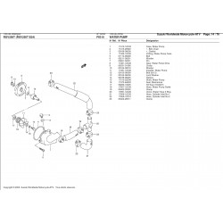 Joint élastique de pompe a eau - Pièce d'origine Suzuki - Suzuki RGV 250 - SUZUKI OEM 17470-02F11-000 SUZUKI OEM