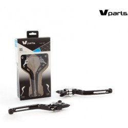 Leviers taillés masse 175 mm - Noir - Visserie aluminium - VPARTS VPA_LV-SL(L36-R95) VParts