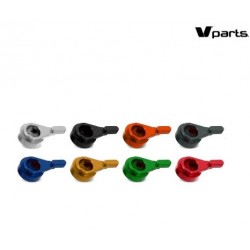 Leviers taillés masse 175 mm - Noir - Visserie aluminium - VPARTS VPA_LV-SL(L36-R95) VParts