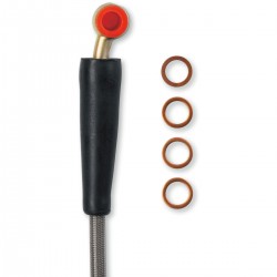 Durite de frein frein avant aviation - inox - Moose Racing K02-1-046/P MOOSE RACING