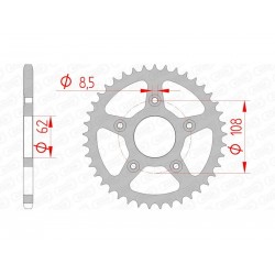 Couronne de transmission Acier 44203 - pas 520 - AFAM 44203 AFAM