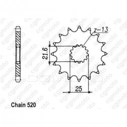 Kit chaîne ORT2 - 520 O-RING - 14/42-110 - Aprilia RS 250 - REGINA REG_KA039 REGINA