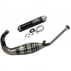 Ligne d'échappement avec silencieux CARBONE pour Aprilia 125 - GIANNELLI GIA_PACK-53503HF+53511HF GIANNELLI
